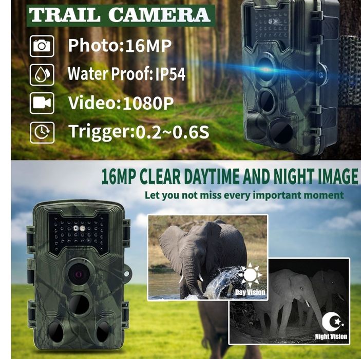 Camera Vanatoare Hunting Supraveghere Securitate 16MP Full HD