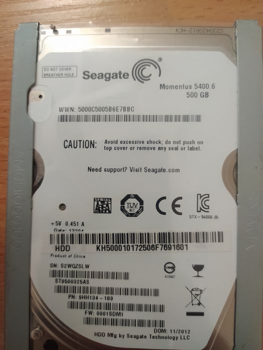 Жесткий диск для ноутбука