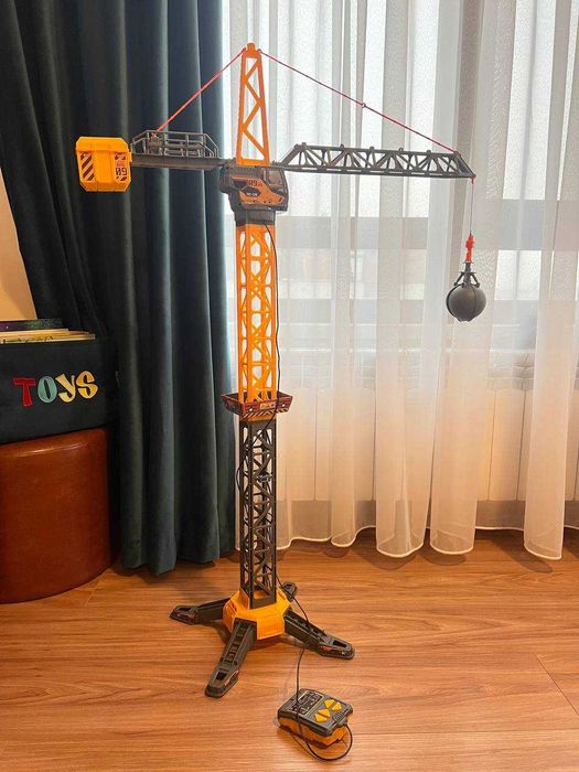 Macara de jucărie Dickie Toys Mighty Crane 110 cm, telecomandă, cutie