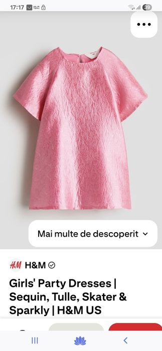 Rochie jacard 7-8 ani hM