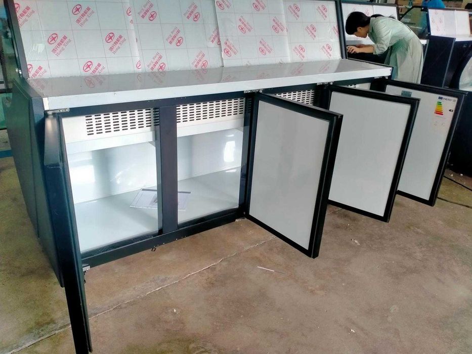 Vitrină frigorifică 800L Inox Profesională orizontala