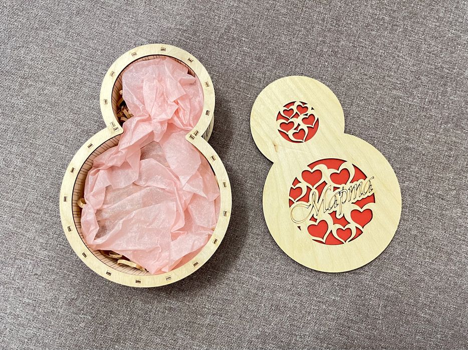 Шкатулка для подарка на 8 Марта