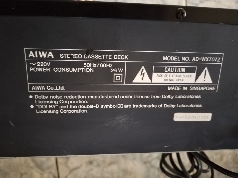Dublu deck Aiwa AD-WX707 Hi-Fi
