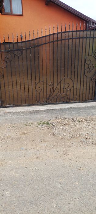 Poarta fier forjat 6 metri, din doua bucati