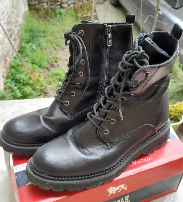 Боти Tom Tailor No39,  Ботуши No37 Стелка 23.5,  Ботуши сиви  №40