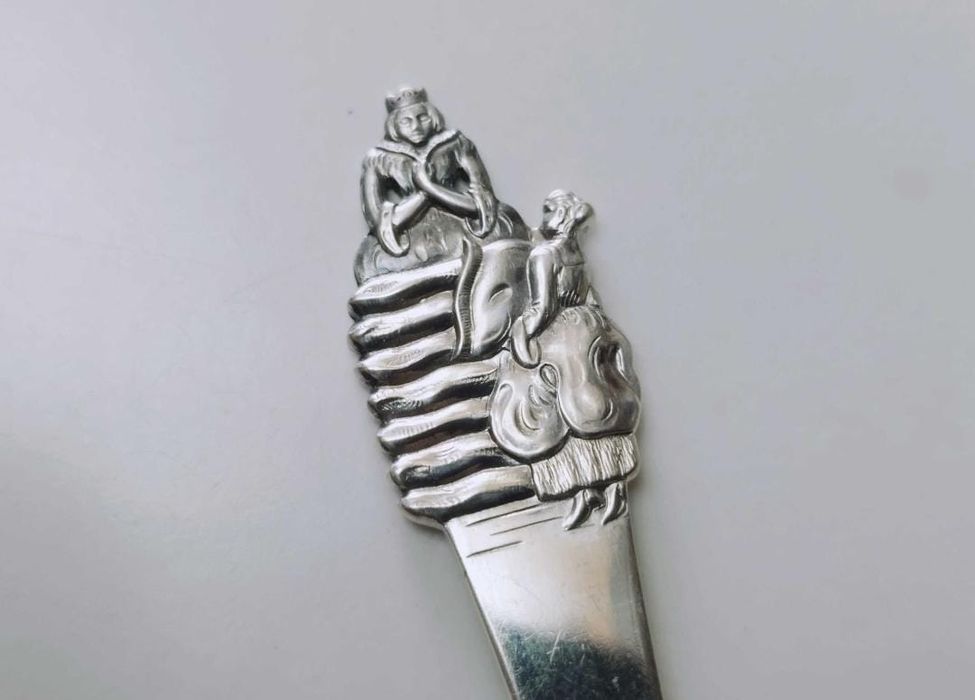 Lingurita copii  din argint 830 HC Andersen, Danemarca