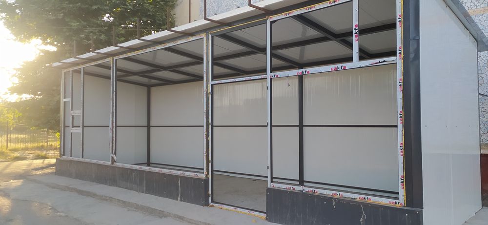 Решетки перила стеклянные ворота будки из сэндвич панелей под ключ пан