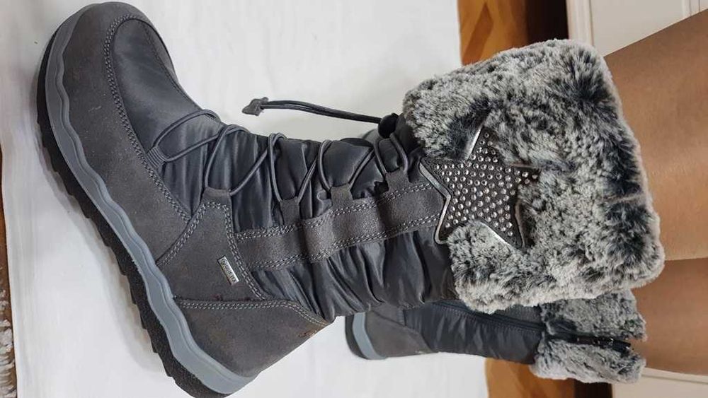 Cizme zapada piele si fas, imblanite de la PRIMIGI Goretex marimea 39