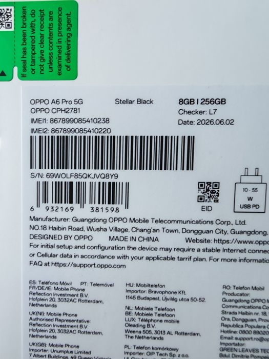 Oppo A6 pro 256 sigilat 24 luni garanție