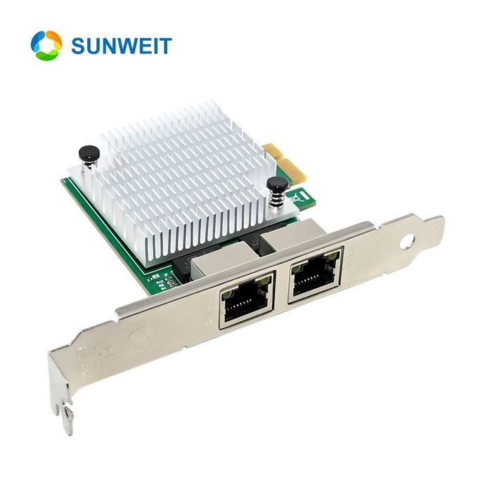 # PCi-e Realtek RTL8111H Dual RJ45 Gigabit Сетевая карта PC Lan Card