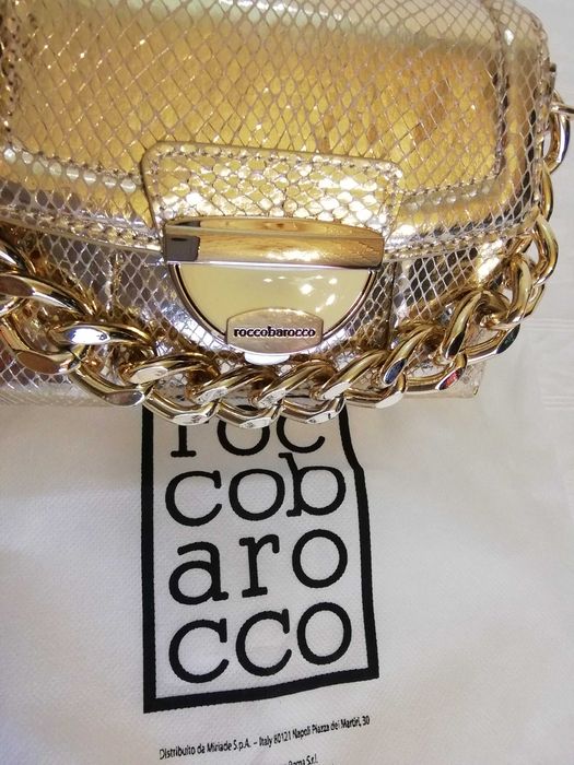 Оригинална ЗЛАТНА ЧАНТА "rocco barocco" !