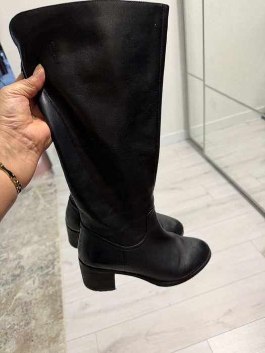 Кожанные сапоги идеальное состояние