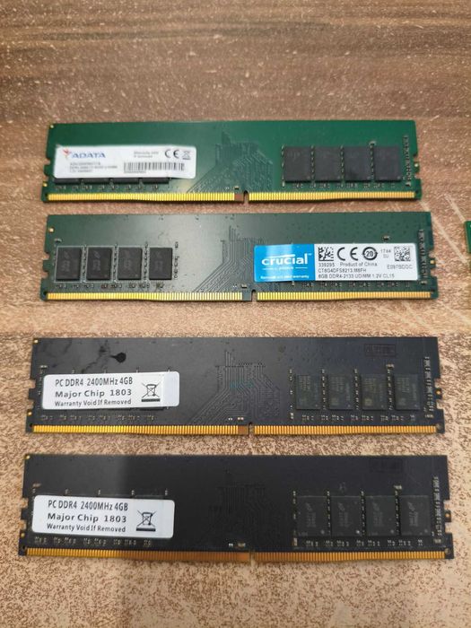 Продавам плочки рам памет DDR3 DDR4 4GB 8GB 2133 2400 mhz за настолен