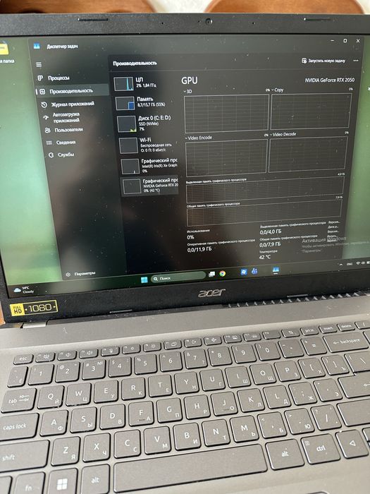 Мощный Ноутбук Acer Aspire