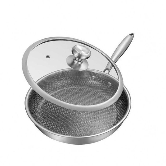 Тиган с капак Дълбок, Незалепващо Покритие, Неръждаема стомана