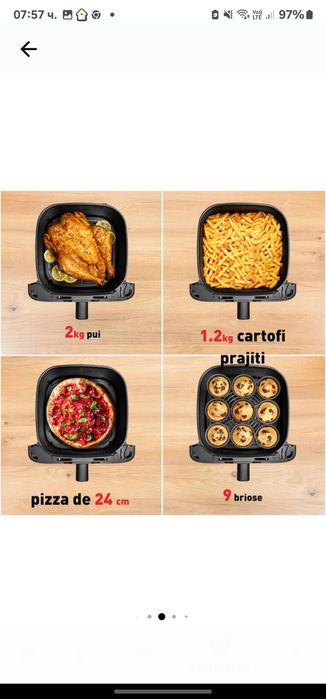 Фритюрник с горещ въздух Tefal Easy Fry Mega EY855BE0, 2020W