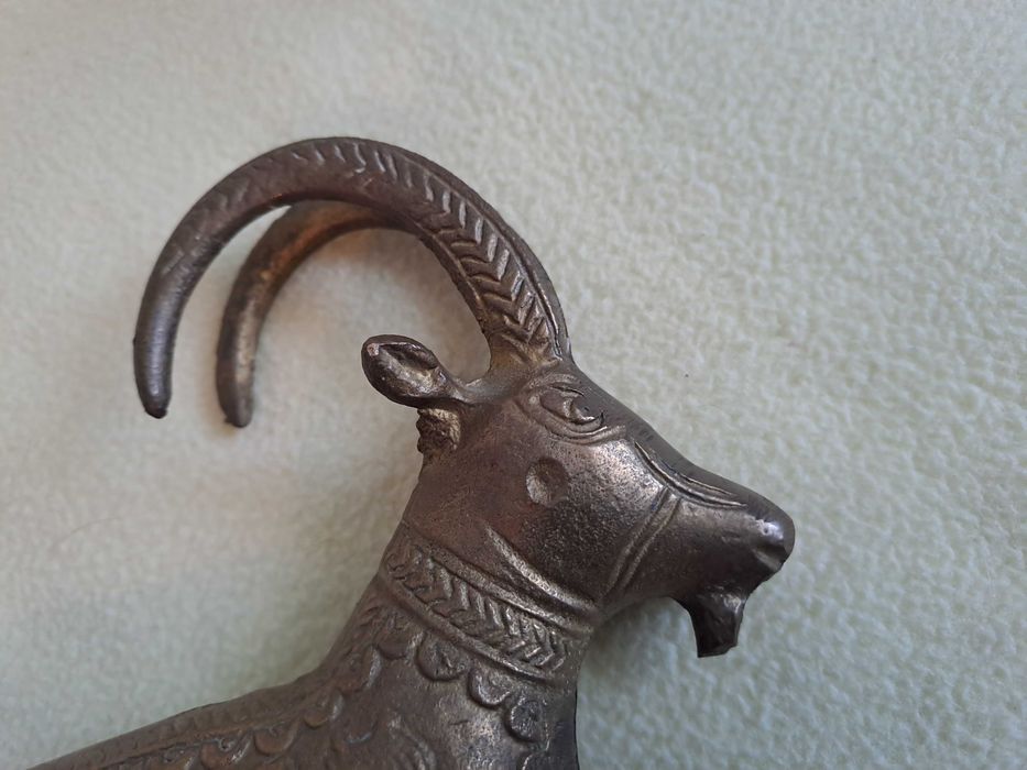 statueta figurina cerb tap bronz