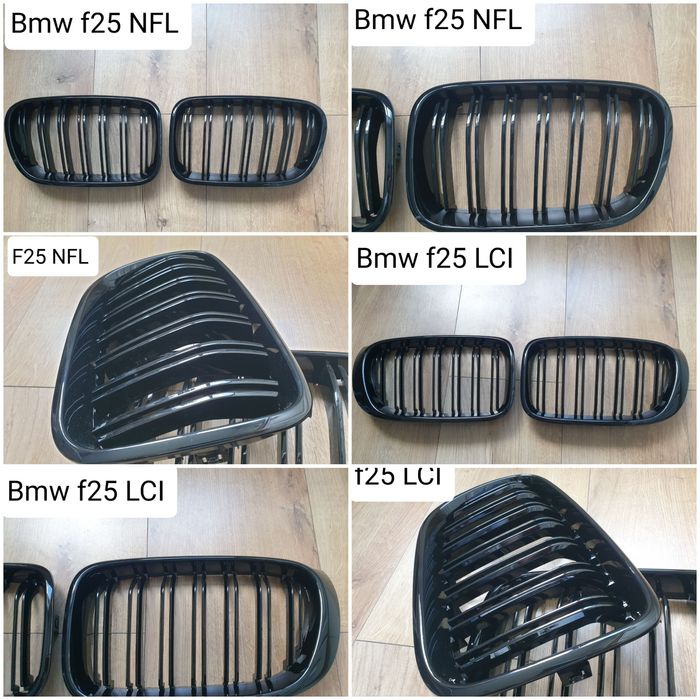 Grile nari duble Bmw X3 f25 X4 f26