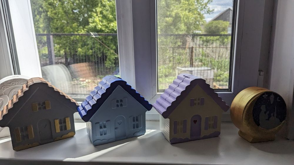 Копилка Домик из гипса