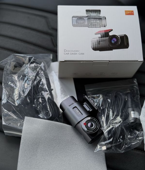 Videoregistrator compact dash cam Discovery 4K 2Cam Wifi|Original New!
