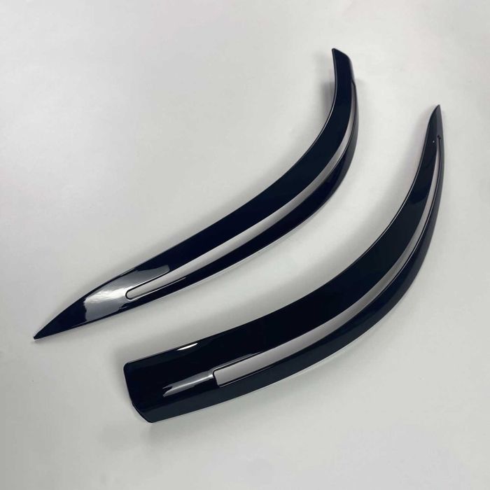 Set 2 Pleoape Faruri Far BMW Seria 5 E60 E61, 2003-2010, Negru Lucios