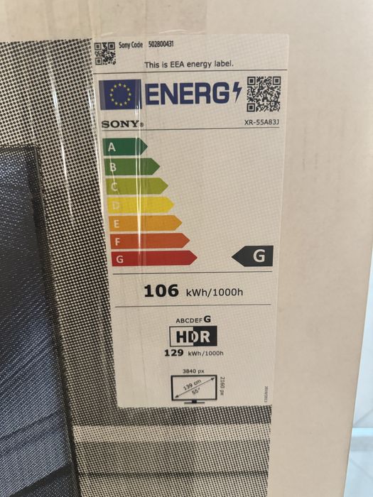 Sony Bravia XR-55A83J  / 55” / OLED / 4K Ultra HD / Smart Google Tv