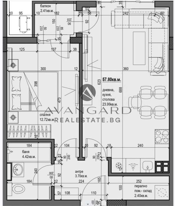 Продава се Двустаен апартамент в Пловдив, Христо Смирненски - 68 кв.м за 1911 €/кв.м - Снимка #14