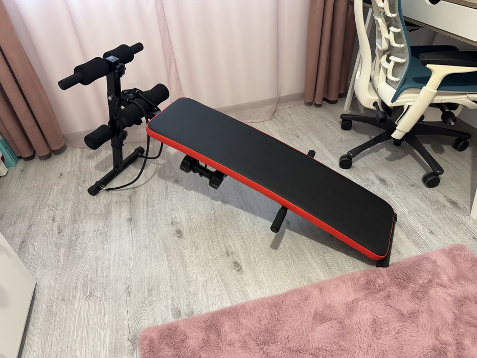 Banca exercitii cu extensoare si gantere! Noua!