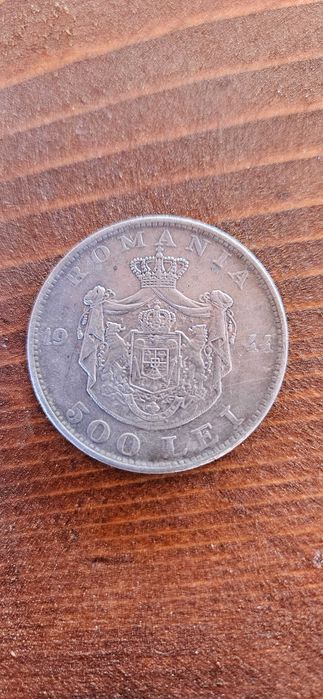 Moneda argint 500 lei 1944