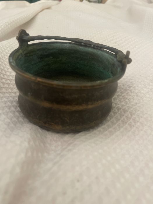 Vând mini ceaon alamă veche