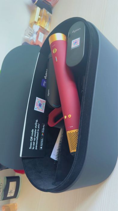 Dyson Airwrap Coanda2x Straight Wavy Red Velvet Gold Nefolosit