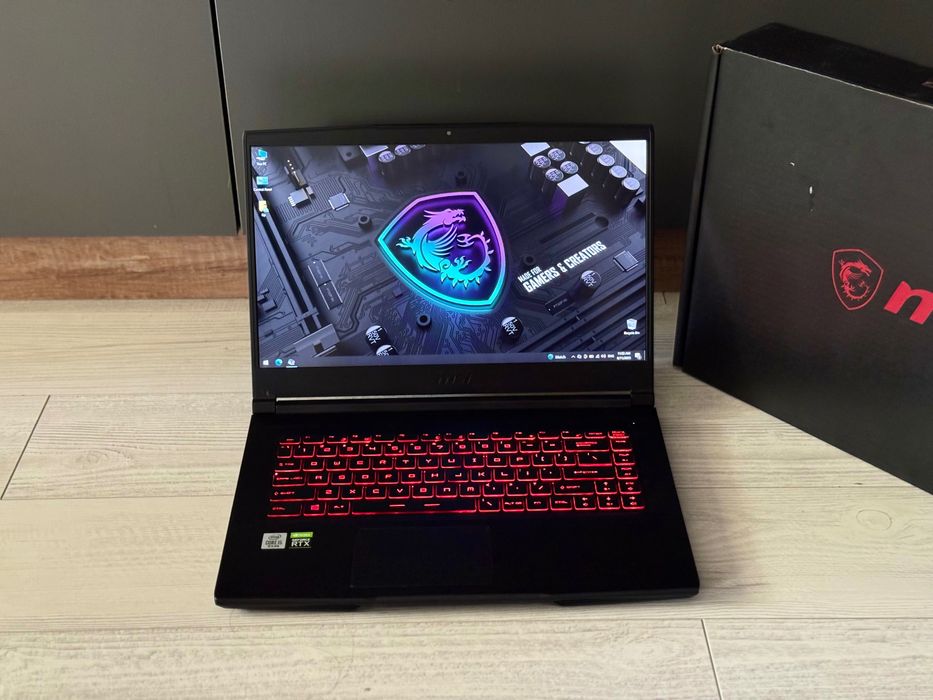 15.6 IPS 144hz/RTX 3060 6GB/ i5 10200H/16GB рам /512GB ssd/ Gaming MSI