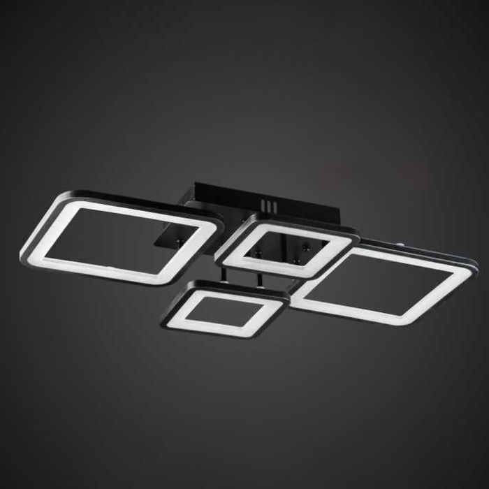 Абажур Луксозна LED 60W лампа плафон квадратен вид плафониера