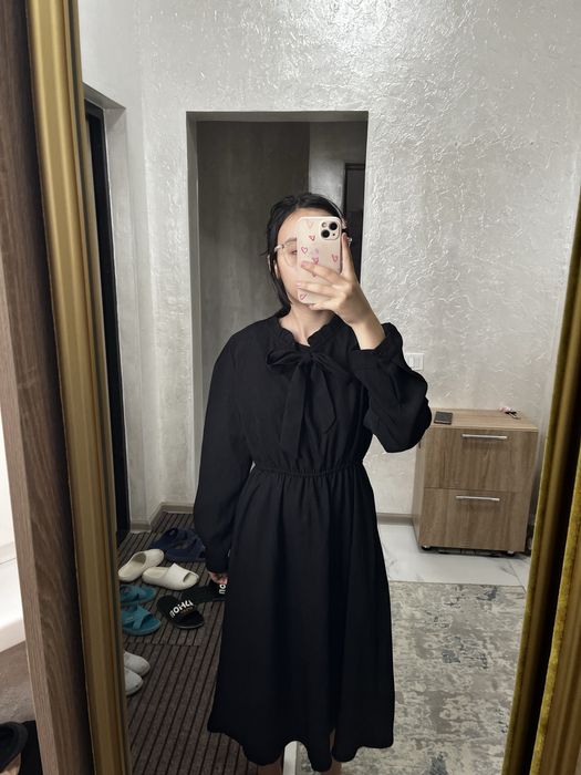 Новое черное платье размер М