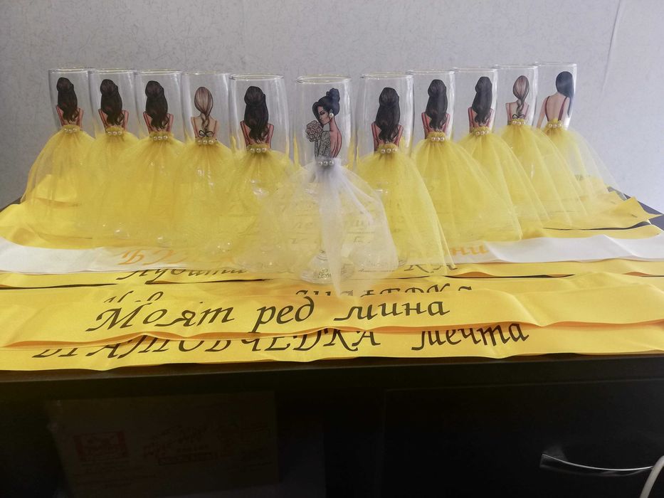 Промоция на чаши 7 лв. Аксесоари за моминско парти