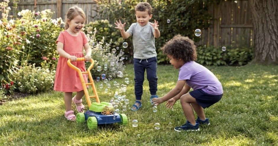 Машина за мехурчета сапунени балони Косачка за трева
