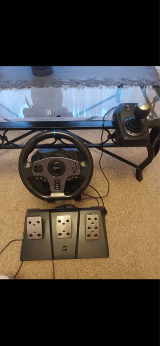 Volan gaming PXN cu pedale și schimbător