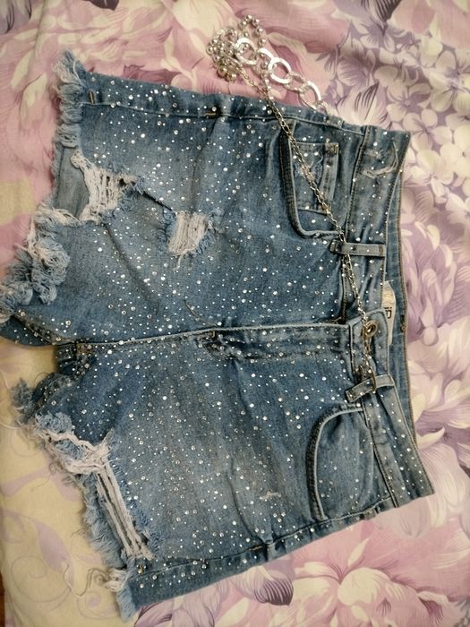 Къси дънкови панталонки