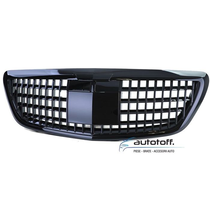 Grila Mercedes W222 compatibila cu S-Class (13-20) Negru lucios MBH