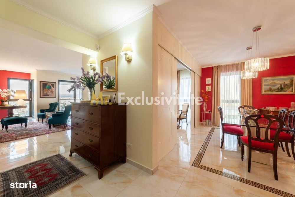 Apartament ultracentral - 3 camere, 167 mp, 2 terase, 2 locuri de parc