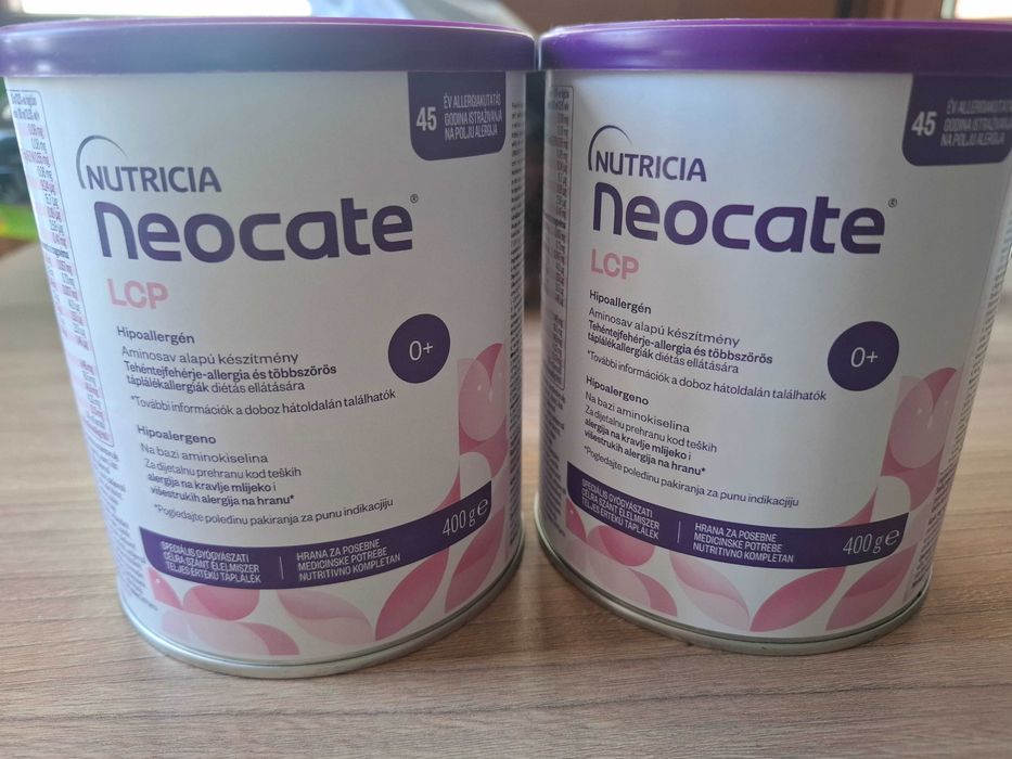 2 cutii Formula de lapte praf Neocate LCP, Nutricia, 0-12 luni, 400 g
