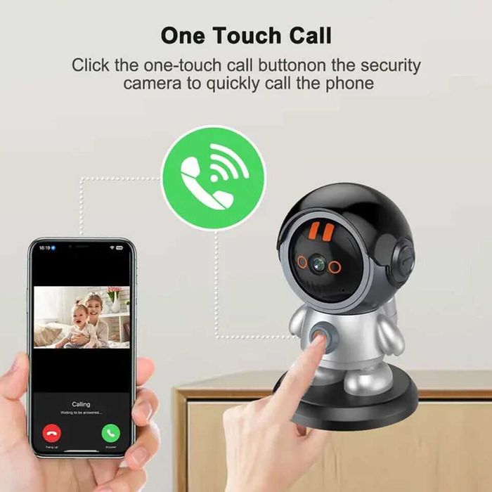 Камера робот с WiFi,видеонаблюдение,бебефон за деца,дома
