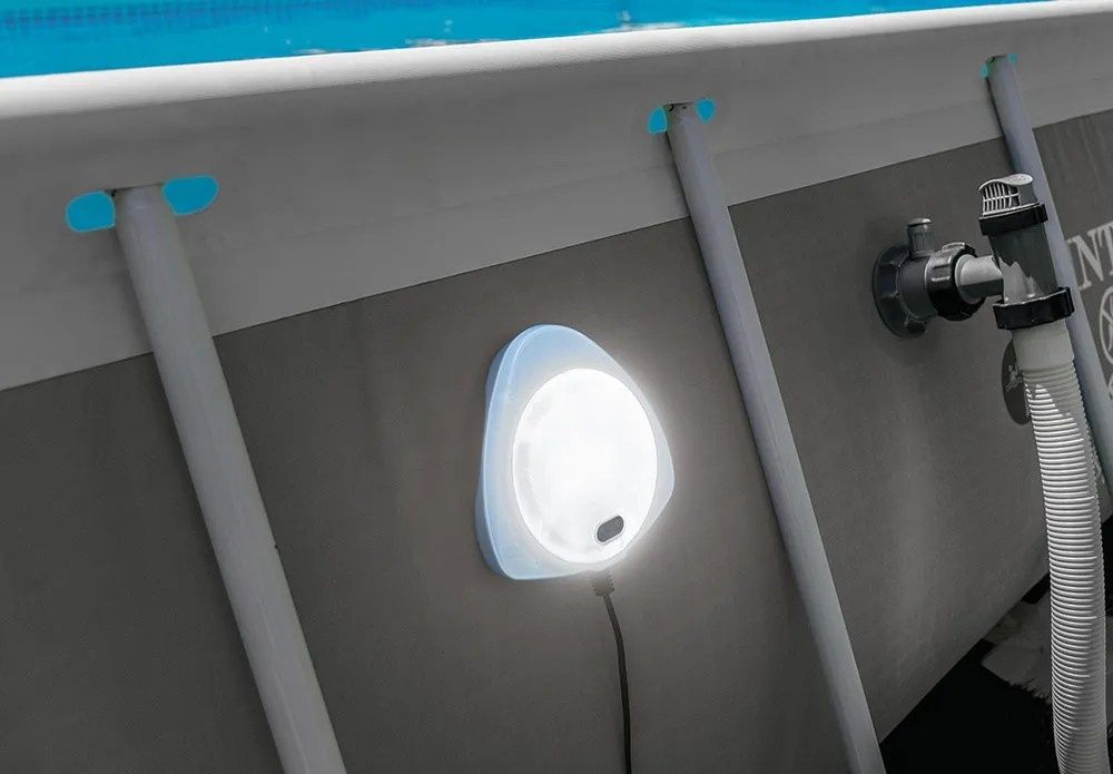 Магнитна LED лампа intex, за басейн до 7,32 м, PVC, 4 цвята