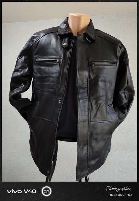 Мужская кожаная куртка