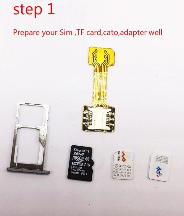 Переходник NanoSim -> MicroSim -> SIM купить в Уфе в магазине Ge store