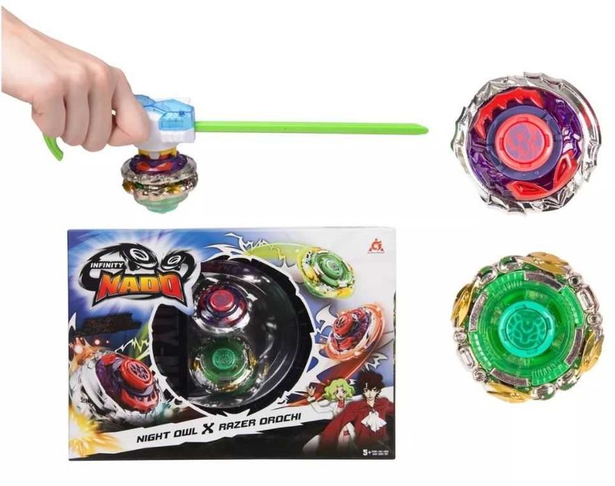 Infinity Nado, 2 волчка "Сплит" , с пусковым устройством Инфинити Надо