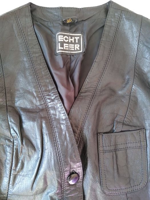 Кожанная люксовая желетка