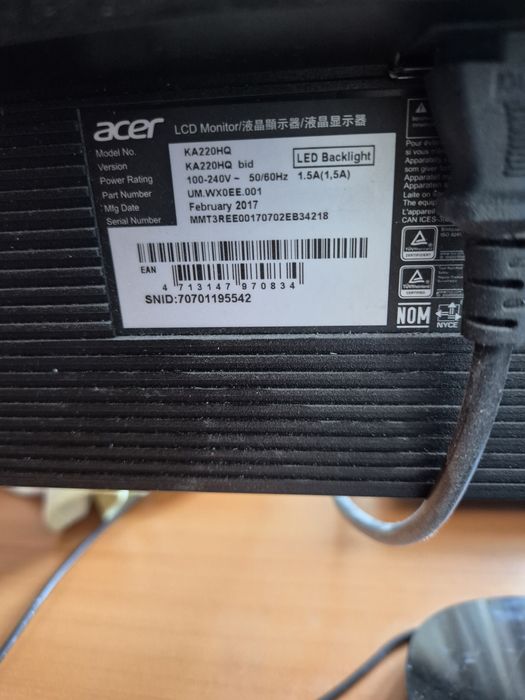 Монитор Acer Перфектен