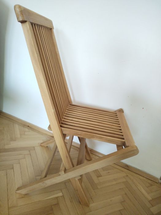 Scaun pliabil din lemn