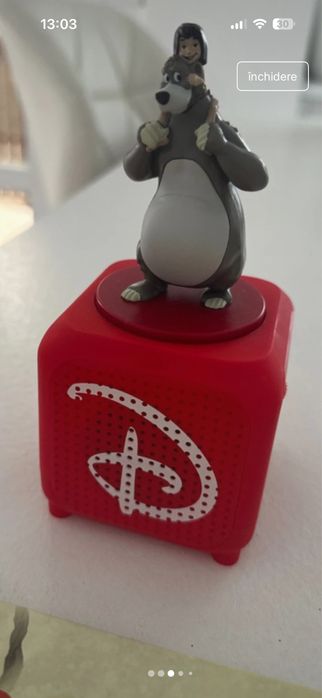 Boxa Disney si 2 figurine audio ( cartile nu sunt incluse)